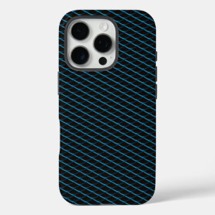 Automotive Metallic Blue Grille iPhone 16 Pro Case