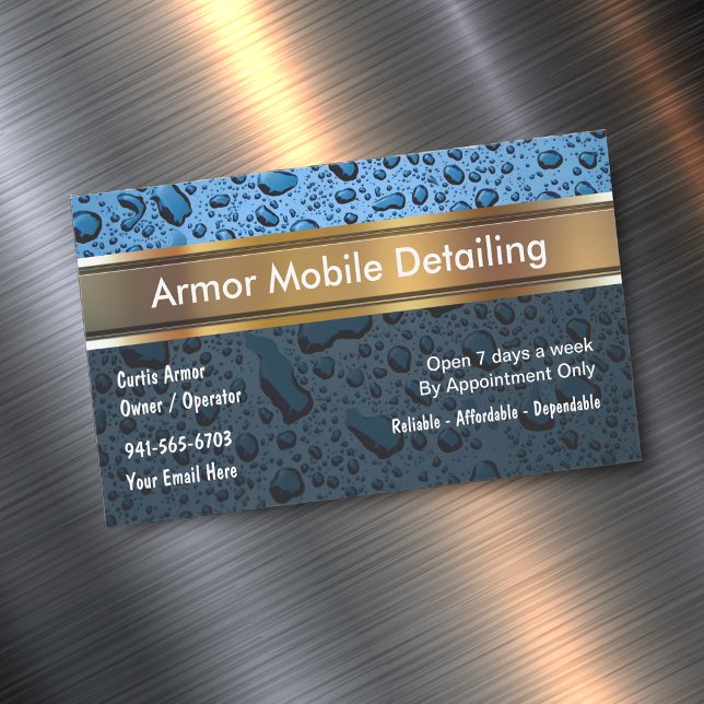 Automotive Mobile Detail Business Magnets (Creator Uploaded)