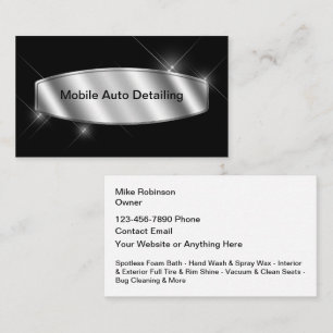 Automotive Mobile Detailing Cool  Business Card