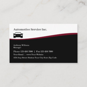 Automotive Modern Business Cards