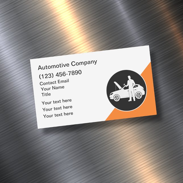 Automotive Modern New Business Card Magnets (Creator Uploaded)