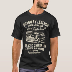 Automotive Nostalgia Classic Car Cruise in Distres T-Shirt
