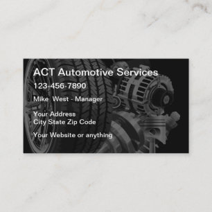 Automotive Parts Salvage Business Card