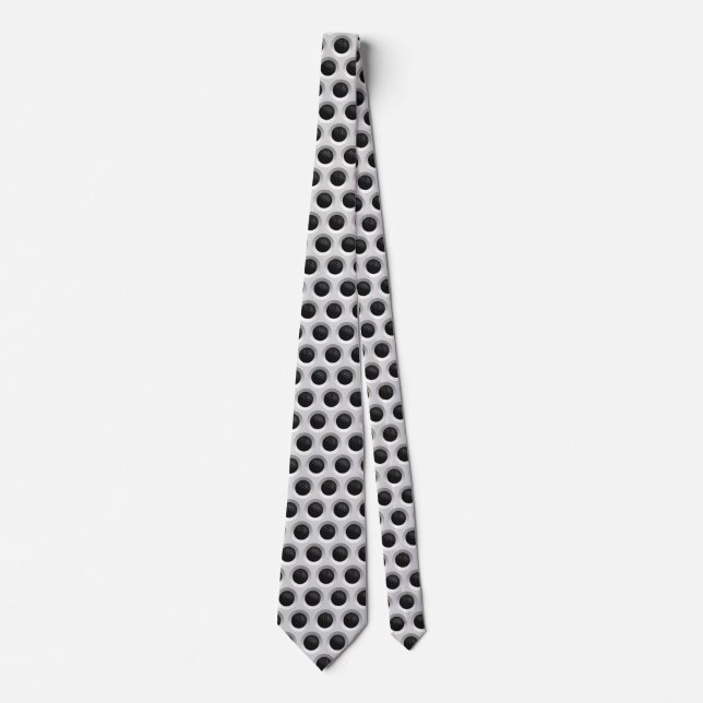 Automotive Polka Dots Grille style Tie (Front)