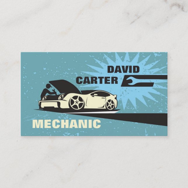 Automotive / Racing / Car Mechanic Business Card (Front)
