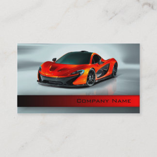 Automotive / Racing / Car Red Fast Speed Racer Business Card