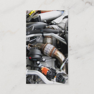 Automotive repair parts mechanic auto technician 2 business card