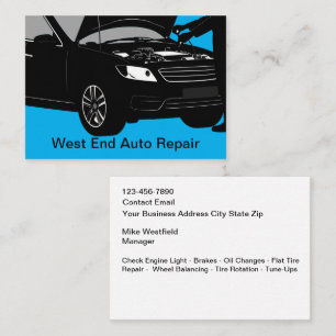 Automotive Repair Service Centre  Business Card