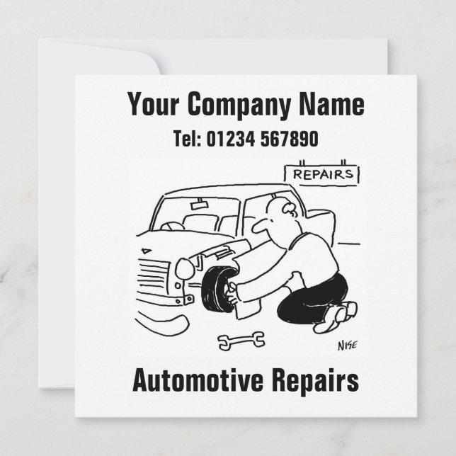 Automotive Repairs Card (Front)