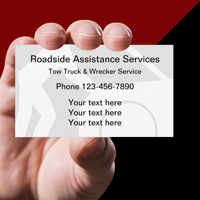 Automotive Roadside Assistance Towing Business Card (Creator Uploaded)