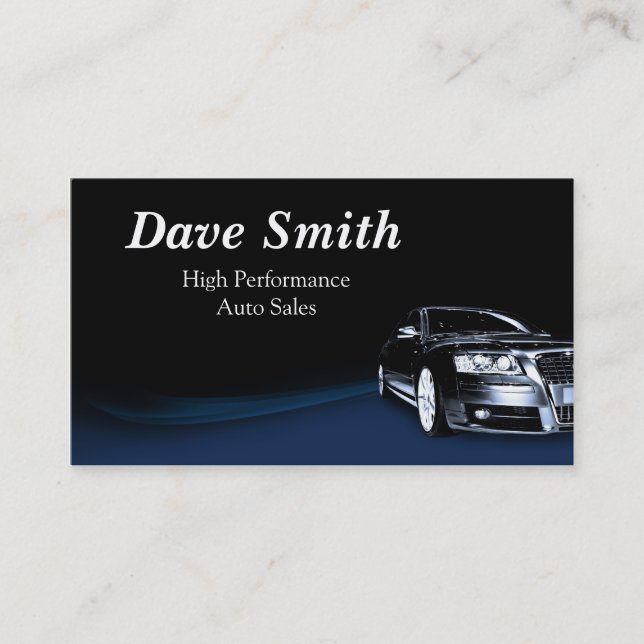 Automotive Sales & Service Business Card (Front)