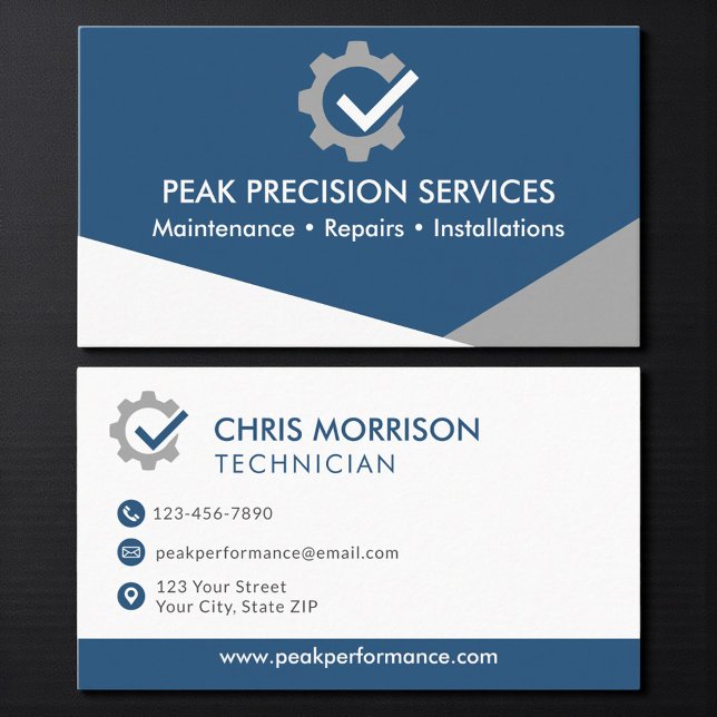 Automotive Service Technician Business Card (Creator Uploaded)