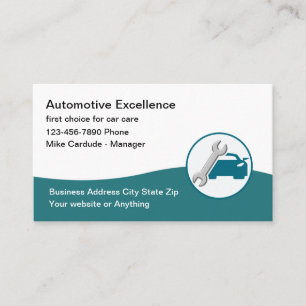 Automotive Services Cool Business Card Design