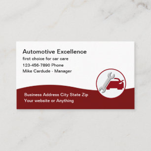 Automotive Services Cool Business Card Design