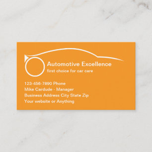 Automotive Services Cool Business Cards