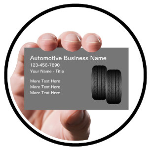 Automotive Services Tires Theme Business Card