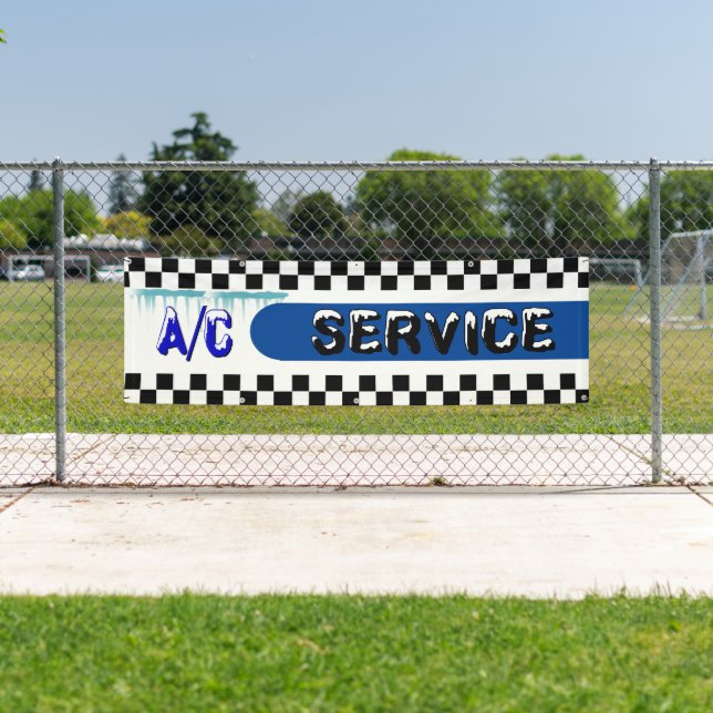 Automotive Shop A/C Service Air Conditioner Large Banner (Insitu)
