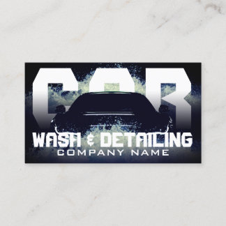 Automotive splash waves business card