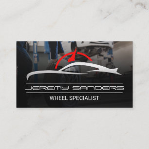 Automotive Sports Car Logo Mechanic Business Card