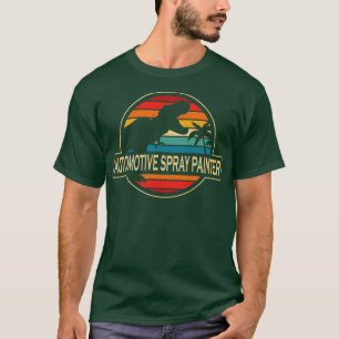 Automotive Spray Painter Dinosaur T-Shirt