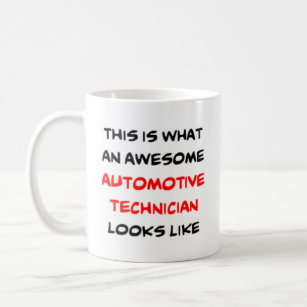 automotive technician, awesome coffee mug