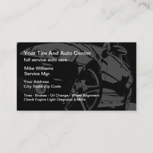 Automotive Theme Business Card Background