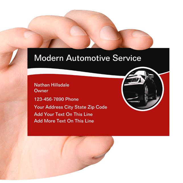 Automotive Theme Business Cards Modern (Creator Uploaded)