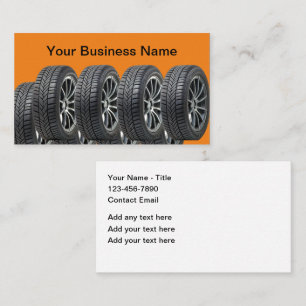 Automotive Theme Tires Business Card