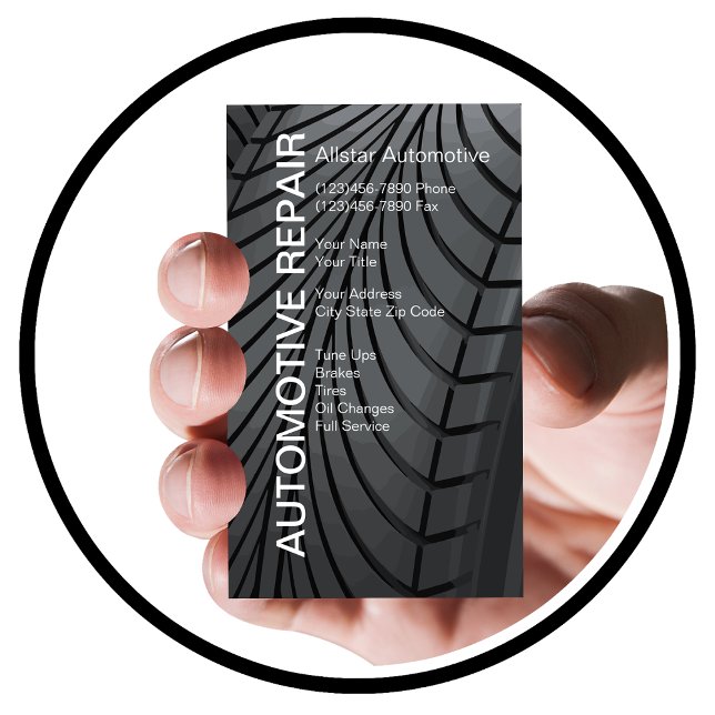 Automotive Tire Business Cards (Creator Uploaded)