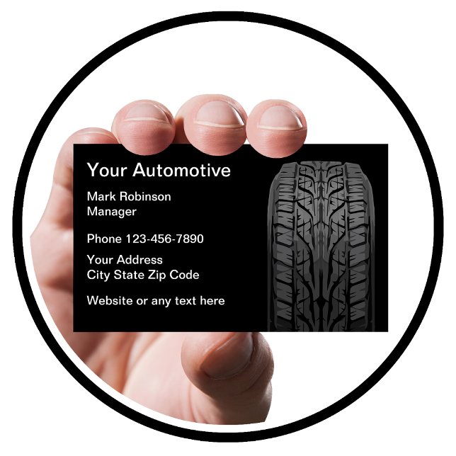 Automotive Tire Theme Business Card (Creator Uploaded)