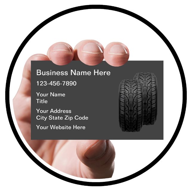 Automotive Tire Theme Business Cards (Creator Uploaded)