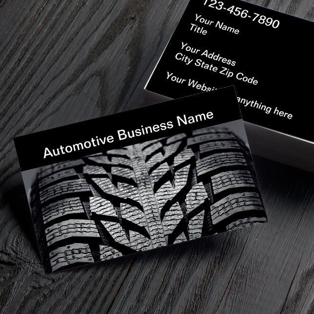 Automotive Tire Tread Theme Business Card (Creator Uploaded)
