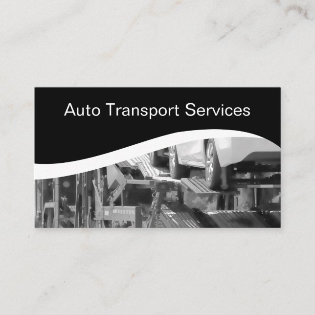 Automotive Transport Courier Business Card (Front)