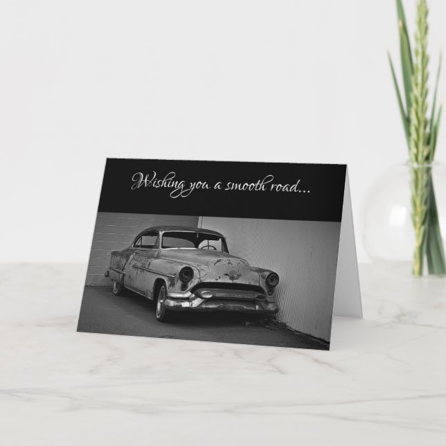"Automotive Treasure" Get Well Card (Front)