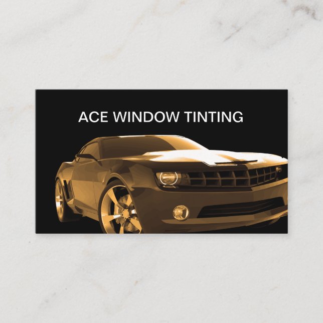 Automotive Window Tinting Business Card (Front)