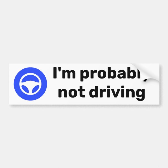 Autopilot bumper sticker 3 x 11 in. (Front)