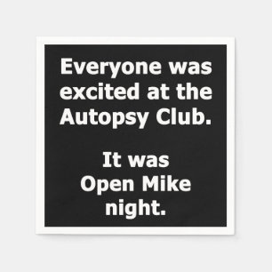Autopsy Club Napkin