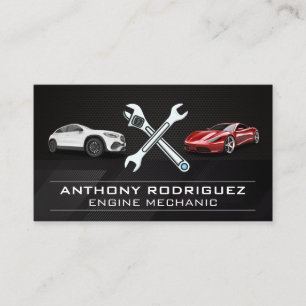 Autos Wrenches Mechanic Care Business Card