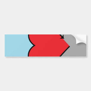 Autosexual Pride Flag and Symbol Bumper Sticker