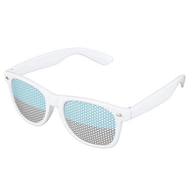 Autosexual Pride Flag Retro Sunglasses (Angled)
