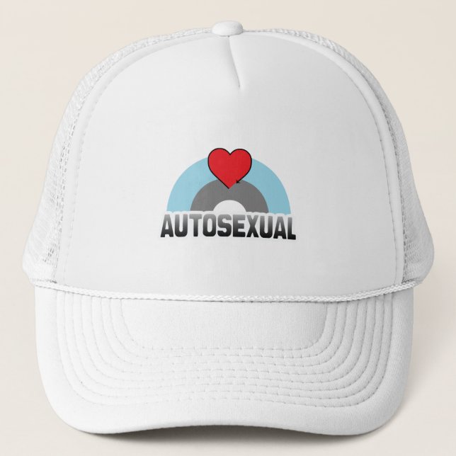 AUTOSEXUAL RAINBOW TRUCKER HAT (Front)