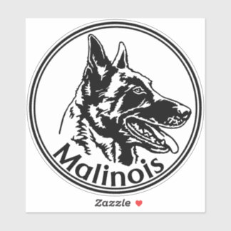 Autosticker Malinois classic round