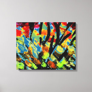 Autum Leaves Snapshot 1/ Abstract Acryic Print