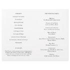 Autum Rustic Floral, Frame Paper Program Booklet