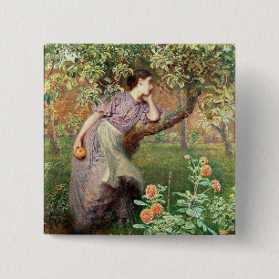 Autumn, 1865 15 cm square badge