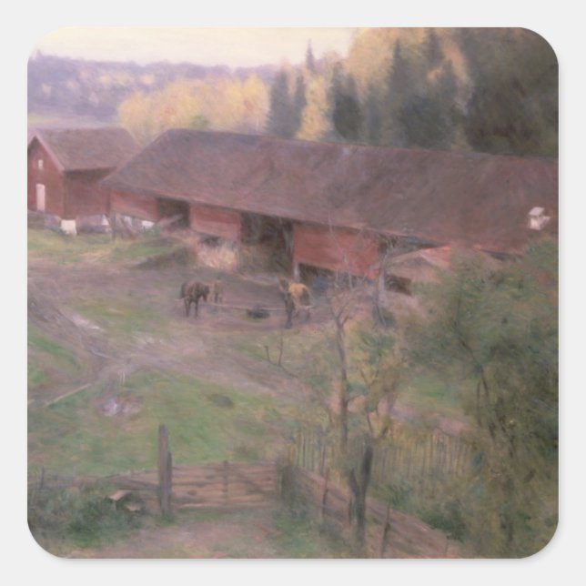 Autumn, 1891 square sticker (Front)