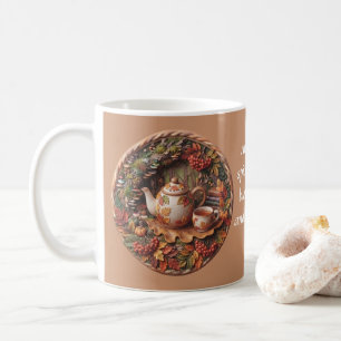 Autumn 3D Polymer Clay Coffee Mug