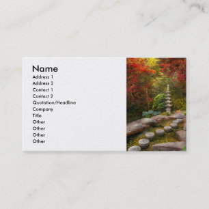 Autumn - A journey begins one step at a time Business Card