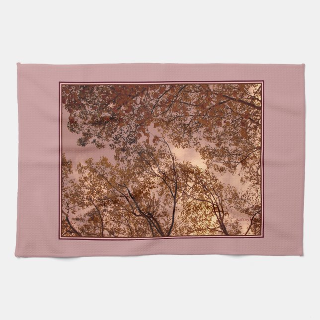 'Autumn Abstract' Kitchen Towel (Horizontal)