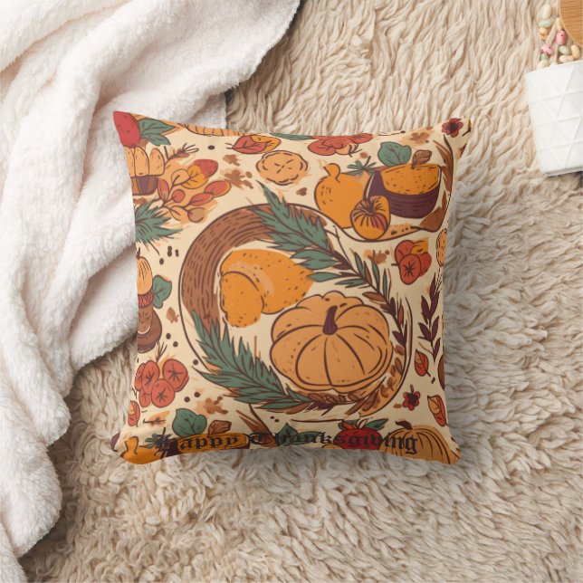 Autumn Abundance Cushion (Blanket)